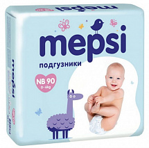 Подгузники для детей Mepsi NB (0-6кг) 90 шт. - Картинка #1
