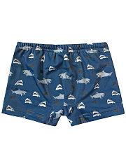 Шорты для мальчика с акулами - Размер 110 - Цвет синий - Картинка #1